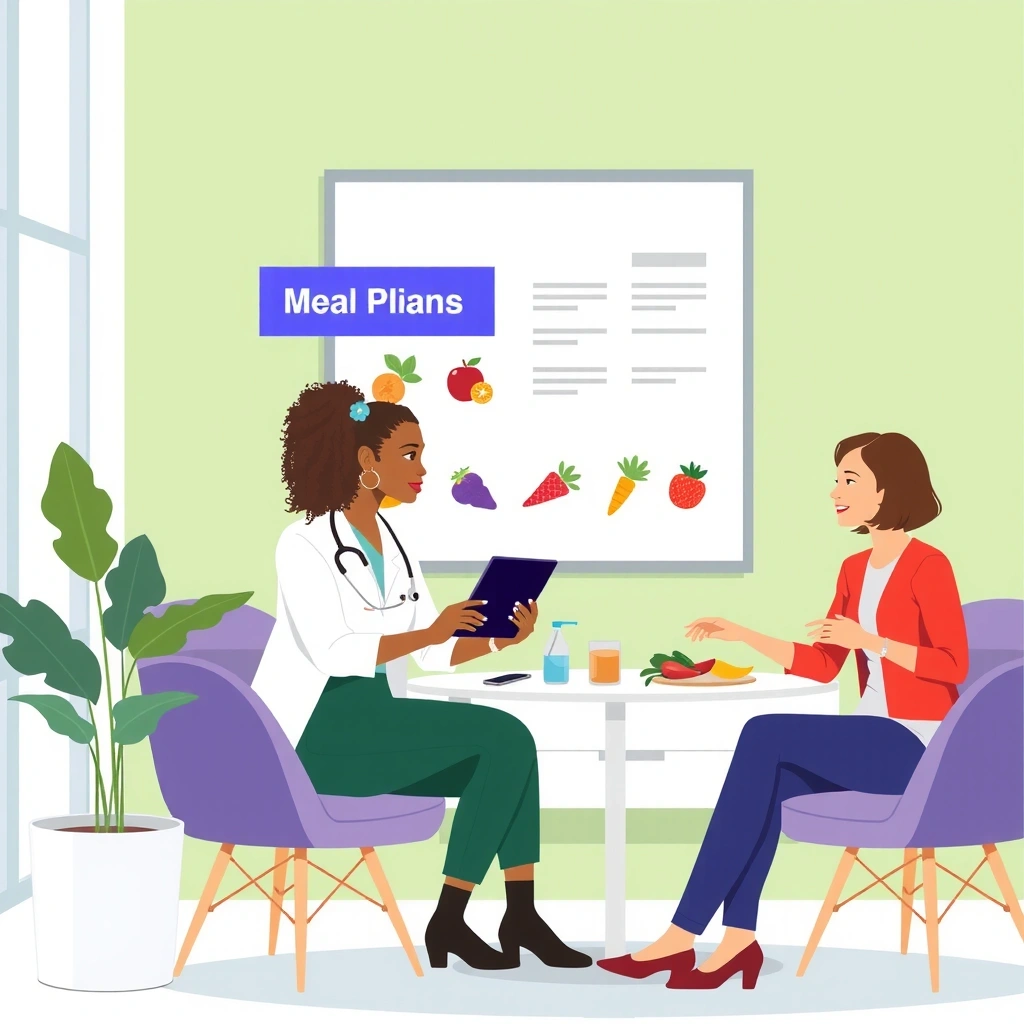 Professionelle Ernährungsberatung in moderner Praxis